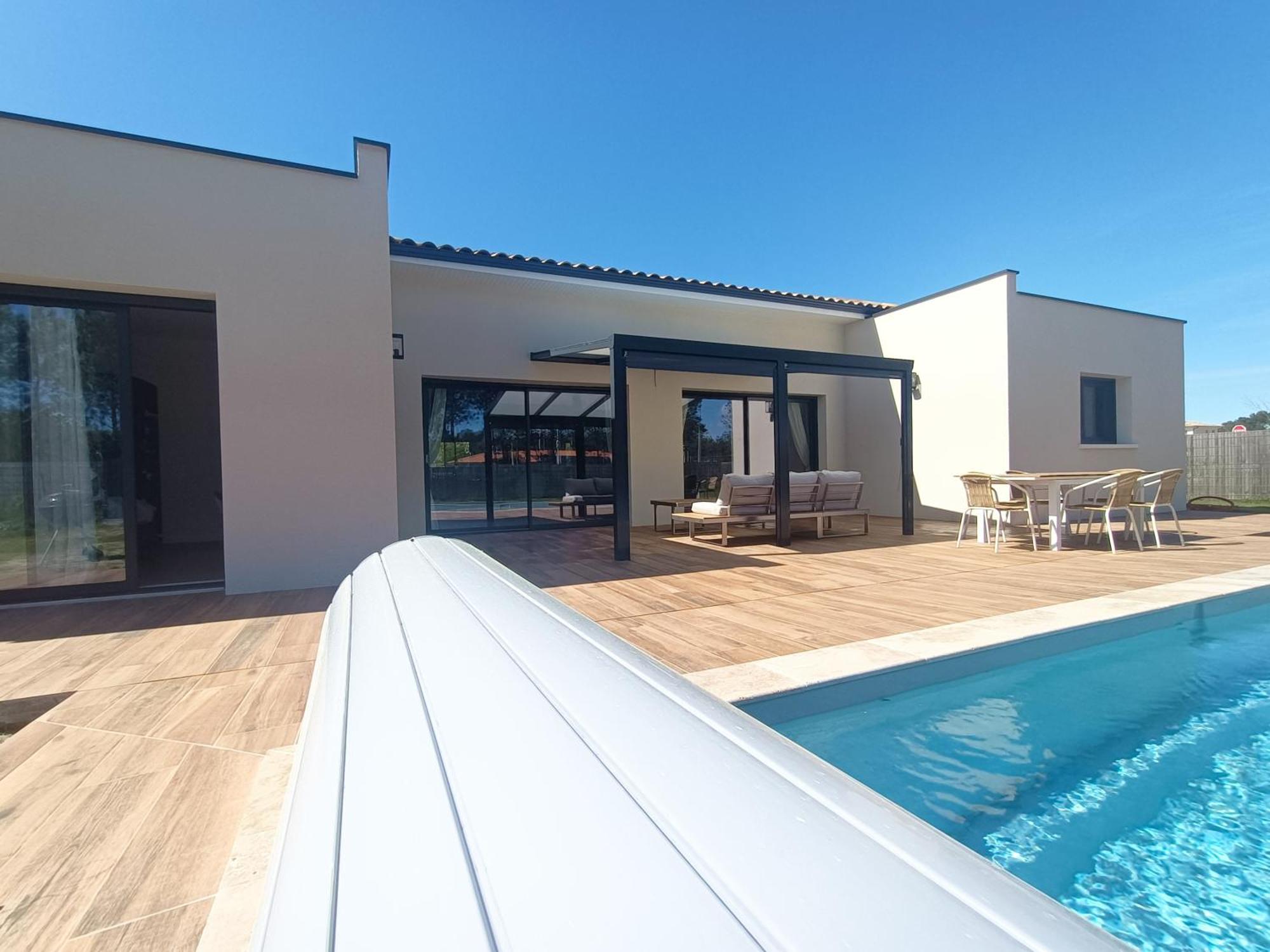 Villa Maison Neuve 200M2 Climatisee Avec Sa Piscine Chauffee, Proche De La Plage Et Des Commerces à Audenge Extérieur photo