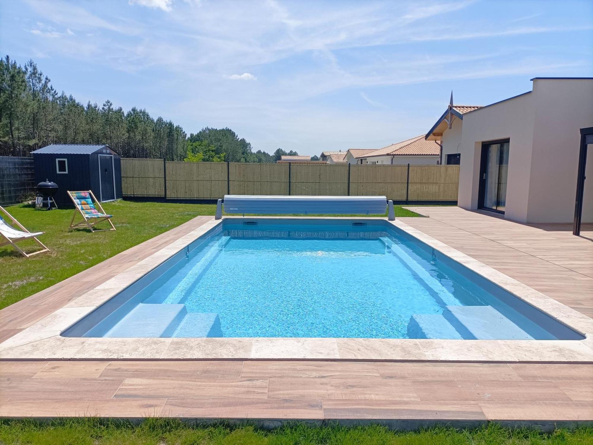 Villa Maison Neuve 200M2 Climatisee Avec Sa Piscine Chauffee, Proche De La Plage Et Des Commerces à Audenge Extérieur photo